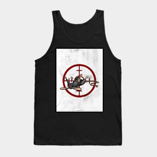 NIGHT RATS STUDIO TARGET PRINT WHITE Tank Top